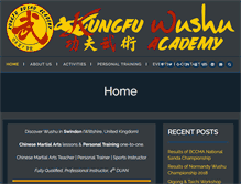 Tablet Screenshot of kungfu-academy.com